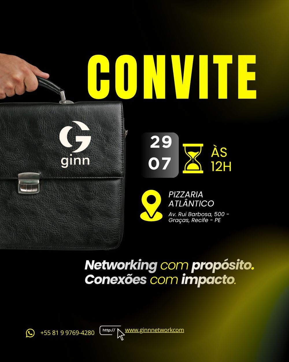 Flyer do evento ENCONTRO GINN Recife